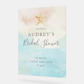 Bienvenue à la Baby Shower Thème Plage Moderne (Angle)