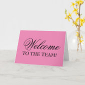 Bienvenue À La Carte De Voeux De L'Équipe (Fleur jaune)