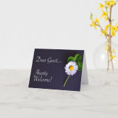 Bienvenue À La Carte Postale Invitée (Fleur jaune)