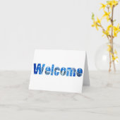 Bienvenue À La Carte Postale Invitée (Fleur jaune)