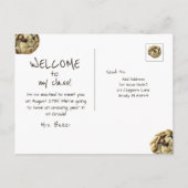 Bienvenue à la classe Retour à la carte postale de (Dos)