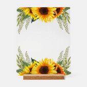 Bienvenue à la douche de mariée Tournesols d'autom (Recto)