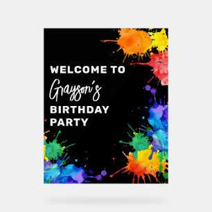 Bienvenue à la fête d'anniversaire Paintball