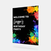 Bienvenue à la fête d'anniversaire Paintball (Angle)