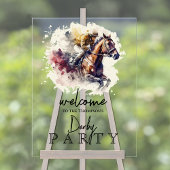 Bienvenue à la fête de l'hippocampe d'aquarelle