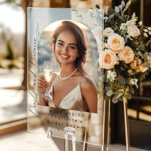 Bienvenue à la fête de mariage Perles et Prosecco