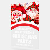 Bienvenue à la fête de Noël Red Retro Santa Claus (Angle)