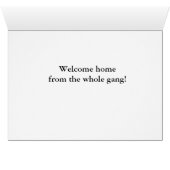 Bienvenue à la maison à partir de la carte Gang (Intérieur Horizontal (Bas))