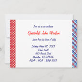 Bienvenue à la maison à partir d'une invitation au (Dos)