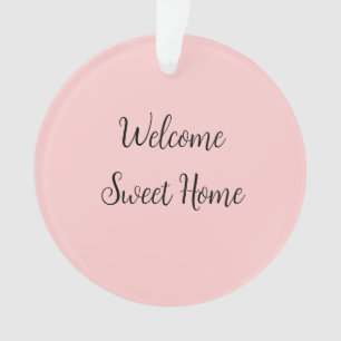 Bienvenue à la maison cadeau de pendaison de créma