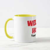 Bienvenue à la maison cadeau de tasse de café pers (Gauche)