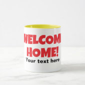 Bienvenue à la maison cadeau de tasse de café pers (Centre)