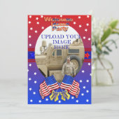 Bienvenue à la maison Invitation militaire (Debout devant)