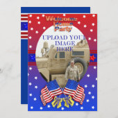 Bienvenue à la maison Invitation militaire (Devant / Derrière)