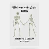 Bienvenue à la nuit avant le dîner de répétition (Recto)