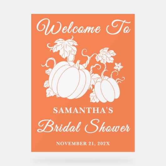 Bienvenue à la réception de mariage automnale sur  (Recto)