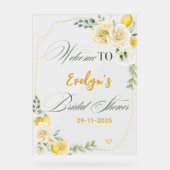 Bienvenue à la réception de mariage Chic Lemon Flo (Recto)