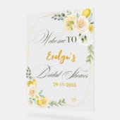 Bienvenue à la réception de mariage Chic Lemon Flo (Angle)