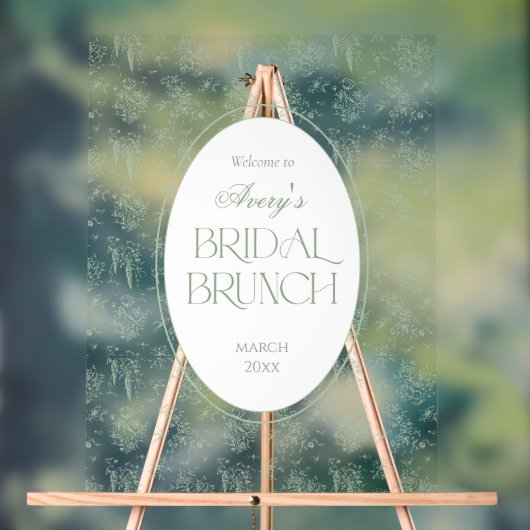 Bienvenue à la réception de mariage floral toile v (Neutre)