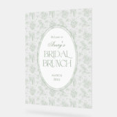 Bienvenue à la réception de mariage floral toile v (Angle)