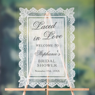 Bienvenue à la réception de mariage Laced in Love