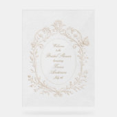 Bienvenue à la réception de mariage Rococo de fami (Recto)