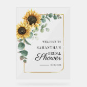 Bienvenue à la réception de mariage Sunflower Euca (Recto)