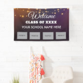 Bienvenue à la réunion scolaire avec bannière phot (En situation)