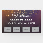 Bienvenue à la réunion scolaire avec bannière phot (Horizontal)