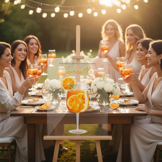 Bienvenue à la soirée de bachelorette Aperol Sprit