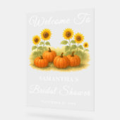 Bienvenue à la soirée de mariage champêtre citroui (Angle)