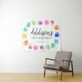 Bienvenue à l'anniversaire d'art, tapisserie d'ann (En situation (horizontale))