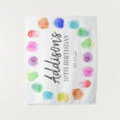 Bienvenue à l'anniversaire d'art, tapisserie d'ann (Devant)