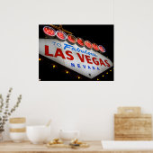 Bienvenue à Las Vegas Neon Poster Print (Cuisine)