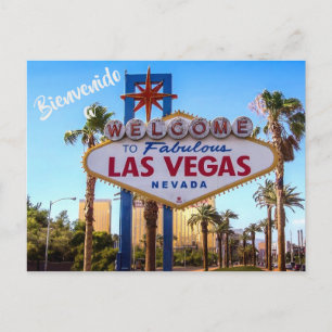 Bienvenue à Las Vegas USA carte postale