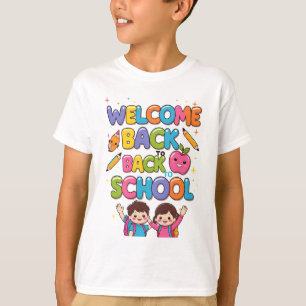 BIENVENUE À L'ÉCOLE - T-shirt Enfants colorés
