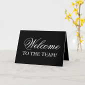 Bienvenue À L'Équipe ! Carte de voeux (Fleur jaune)