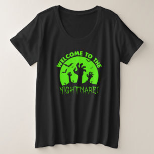 Bienvenue à l'Halloween verte nocturne