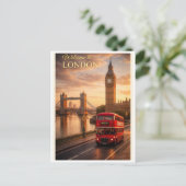 Bienvenue à Londres. Carte postale (Debout devant)