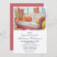 BIENVENUE À MA MAISON INVITATION DE LA FÊTE