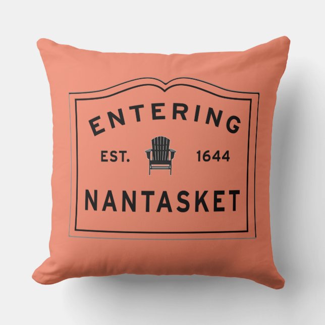 Bienvenue à Nantasket Outdoor Coussin (Recto)
