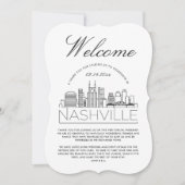 Bienvenue à Nashville | Invitation Détails Invités (Devant)