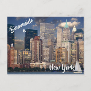 Bienvenue à New York City USA carte postale