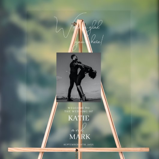 Bienvenue À Notre Bannière Photo Mariage Transpare (Neutre)