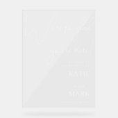 Bienvenue À Notre Bannière Signale Mariage (Recto)