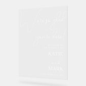 Bienvenue À Notre Bannière Signale Mariage (Angle)