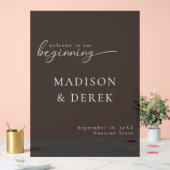 " BIENVENUE À NOTRE DÉBUT" Mariage Noir (Mariage)