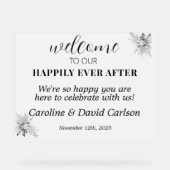 Bienvenue À Notre Heureux Joyeux Jour Après Mariag (Recto)