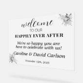 Bienvenue À Notre Heureux Joyeux Jour Après Mariag (Angle)