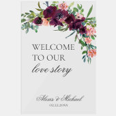 Bienvenue à notre histoire d'amour Mariage floral